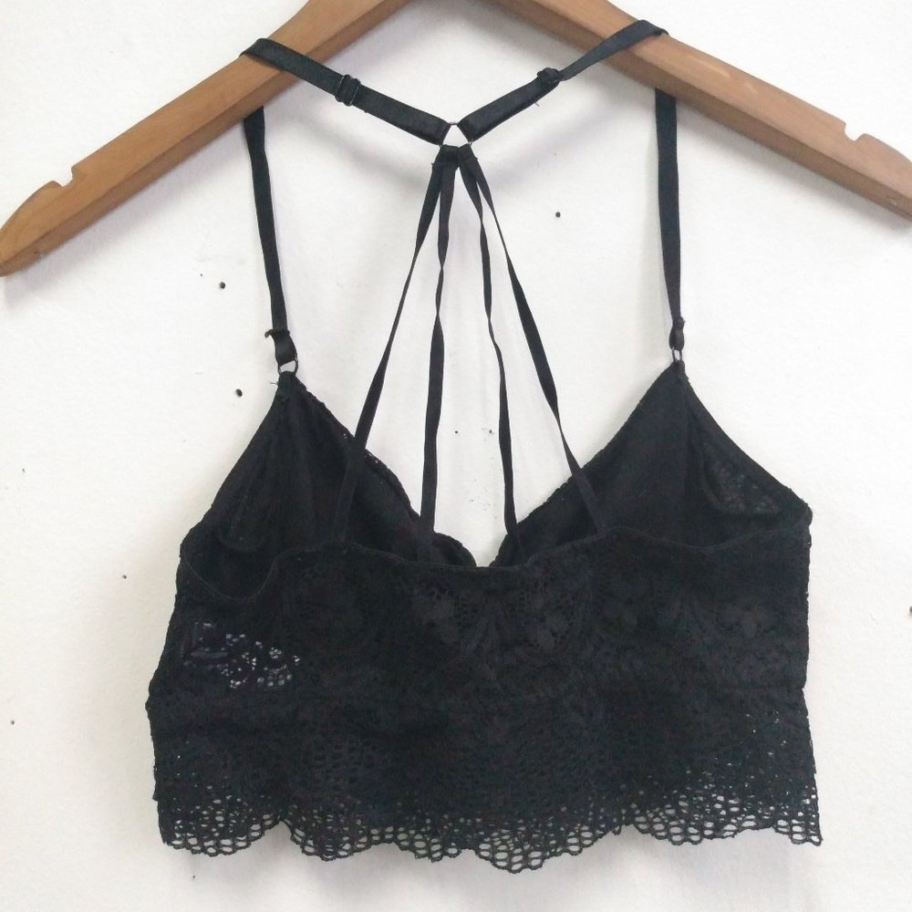Bebe Intimates Womens Black Lace Bralette Size S/M